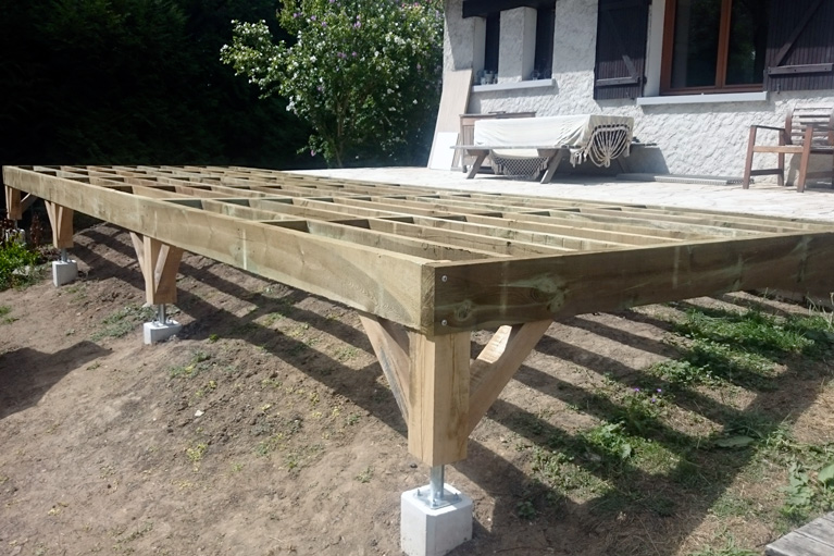réalisation d'une terrasse