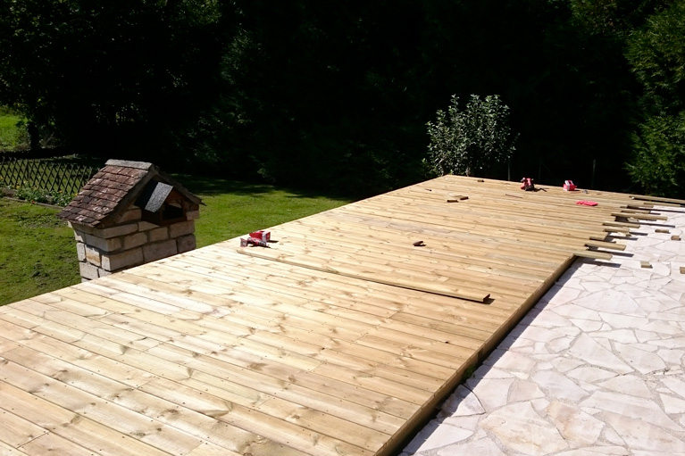 réalisation d'une terrasse